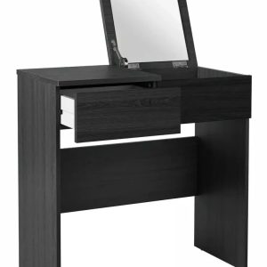 Malibu Black oak effect 1 drawer Mirror Desk Dressing Table Dresser kids