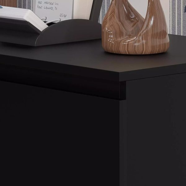 Matt Black Chest of Drawers 3 Drawer Bedroom Furniture stylish - Image 5