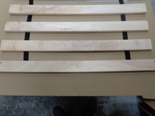 Natural Ply Wood Wooden set of Replacement Single Bed Slats Slatts 3ft