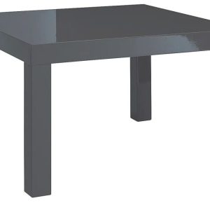 Puro High Gloss Charcoal End Lamp Side Table 45cm x 60cm x 60 cm Great Quality