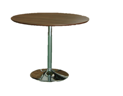 Round Pedestal Table Cafe Bistro Walnut colour Cheap dining table