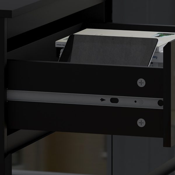 Stora Chest of 6 Drawers Black Gloss Front Drawers Black Matt Frame - Image 5