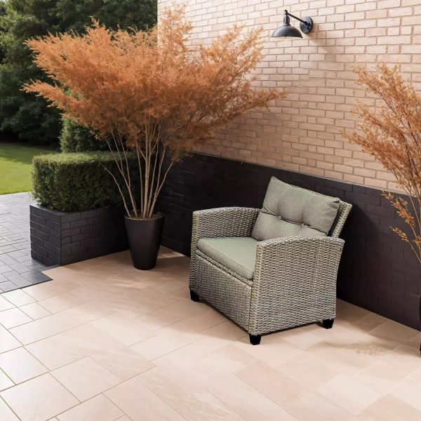 4 Piece Natural Rattan Garden Furniture Set Indoor Outdoor Conservatory - Image 4