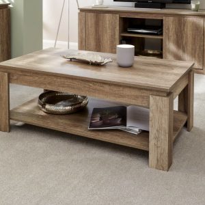 Canyon Oak Veneer Coffee Side Table Unique 3D finish for an individual look