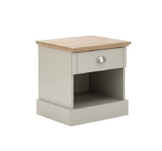 Kendal 1 Drawer bed side drawers Country style bedroom furniture - Grey Oak