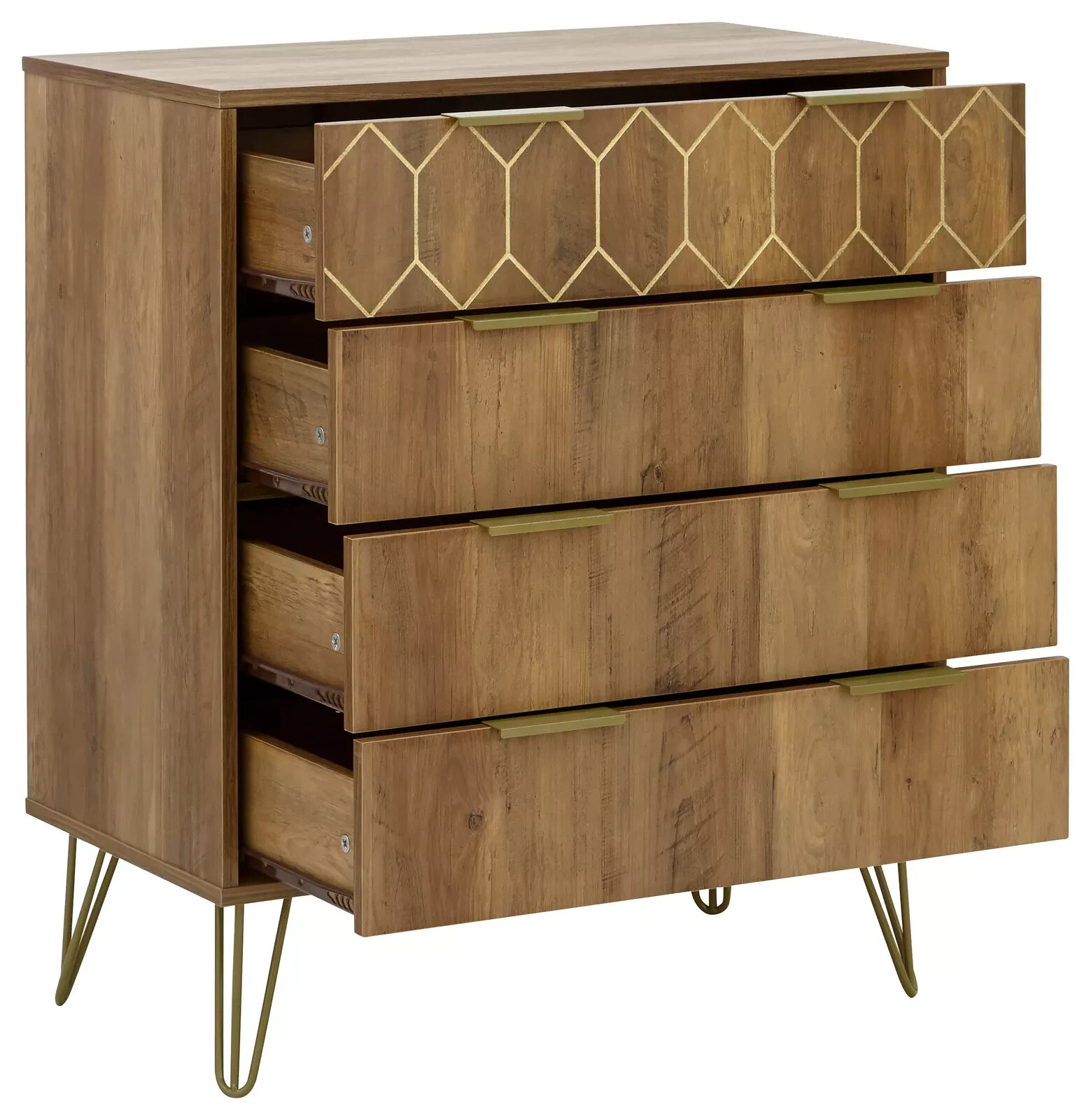 Orleans 4 Drawer Chest Mango Mid-century-inspired design