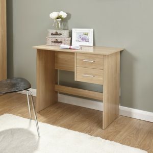 Panama 2 Drawer Budget Desk Dressing Table Dresser - Oak