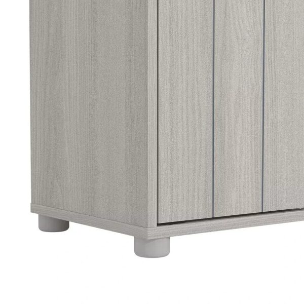 Bideford Compact Shoe Cabinet Warm Grey Oak - Image 9
