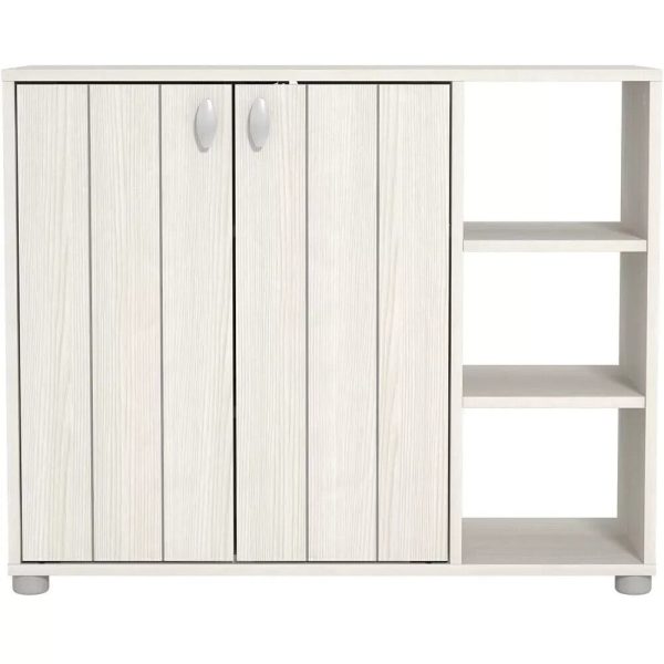 Bideford Compact Shoe Cabinet White Oak 11 to 15 pairs - Image 3