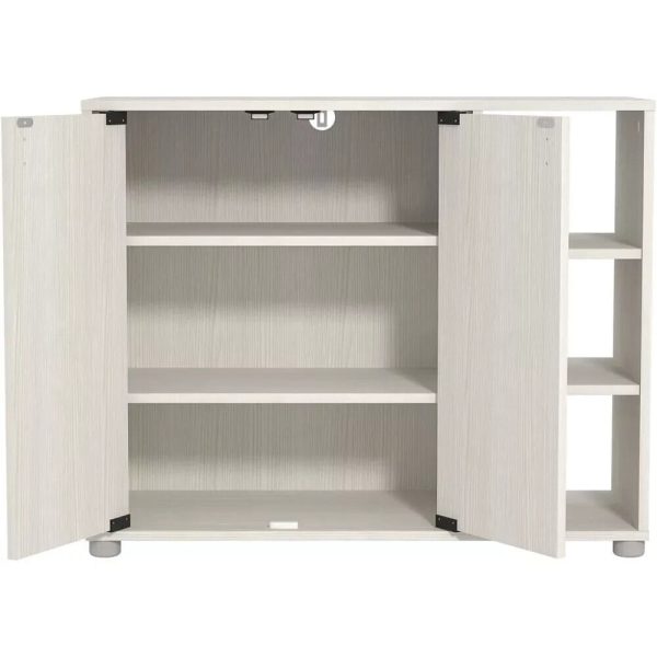 Bideford Compact Shoe Cabinet White Oak 11 to 15 pairs - Image 4