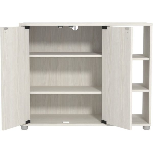 Bideford Compact Shoe Cabinet White Oak - Image 4