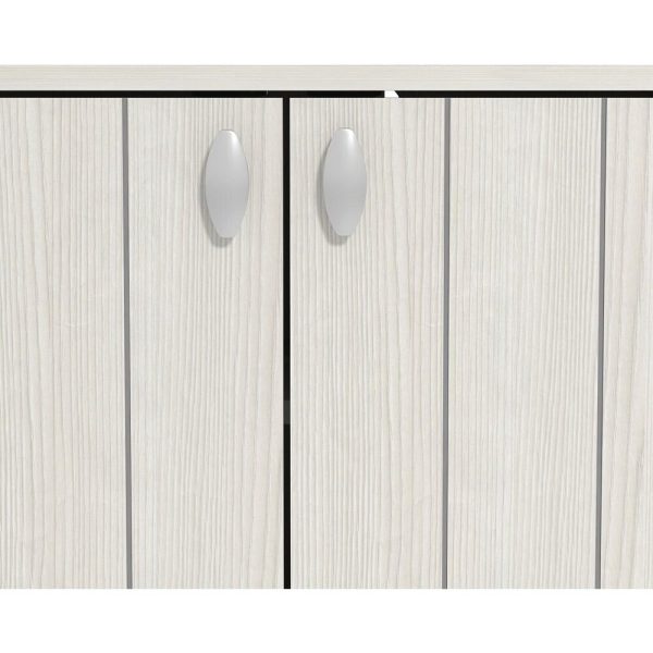 Bideford Compact Shoe Cabinet White Oak - Image 8