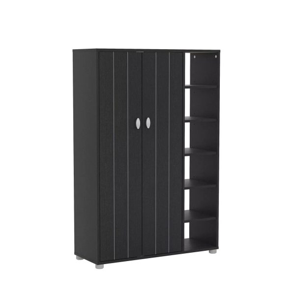 Bideford Tall Shoe Cabinet Rustick Black Oak - Image 3