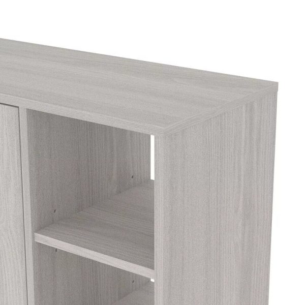 Bideford Tall Shoe Cabinet Warm Grey Oak - Image 9
