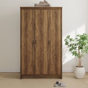 Boston 3 Door Wardrobe Knotty Oak design bedroom loft studio