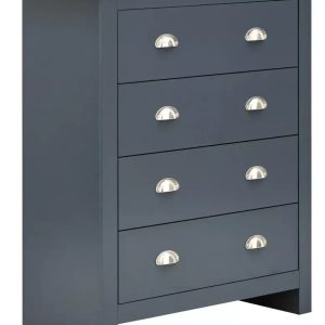 Country style 4 drawer chest - Lancaster Blue Bedroom Furniture