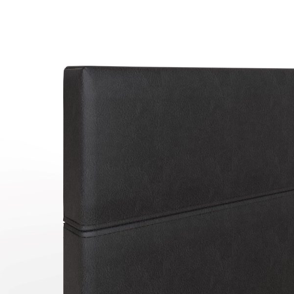 End Lift 4ft Small Double ottoman bed faux leather storage bed BLACK Ex Demo - Image 8