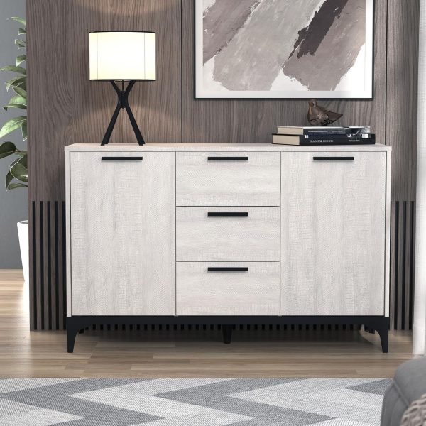 GFW Sideboard, Dusty Grey Oak, One Size