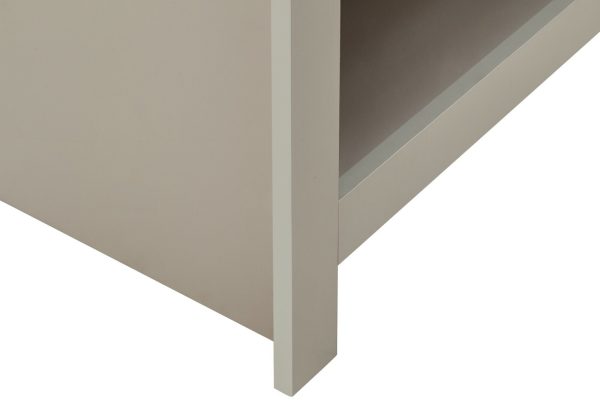 Lancaster 2 Shelf Shoe Storage bench Unit Grey & Oak Simple design - Image 7