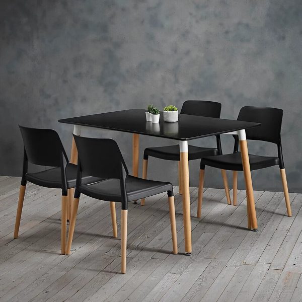 RIVA CHAIRS IN BLACK (PACK OF 2) BRAND NEW FREE DELIVERY Last pair - Image 3