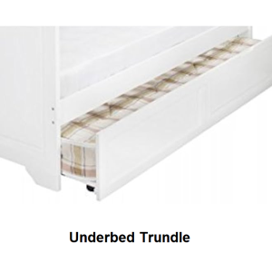 Single Wooden 3ft White Trundle only mattress and bed not included
