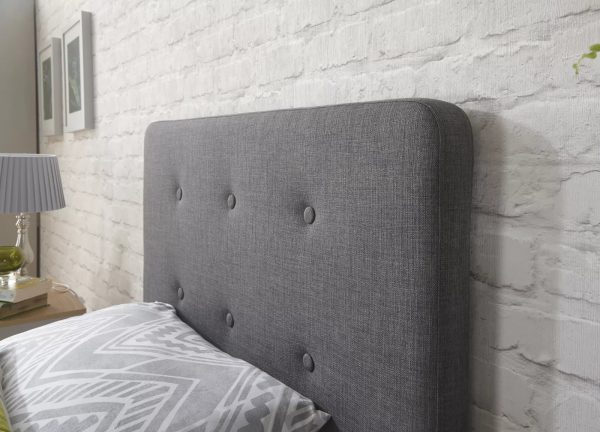 Ashbourne Bed Single Grey Fabric sprung slats 3ft bed frame - Image 7