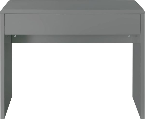 Grey Gloss Bedroom Dressing Table Desk Hallway Console Stylish Assembled COLLECT - Image 6