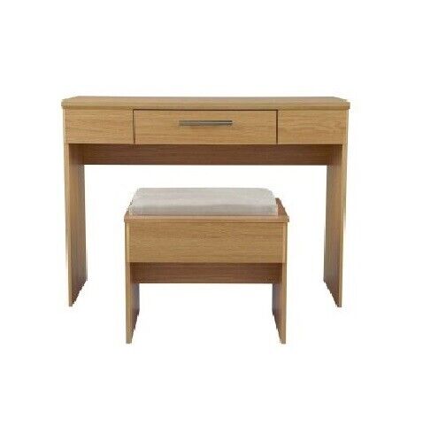 Normandy 1 Drawer Dressing Room Table Dresser Lamp Stool Desk Oak Colour