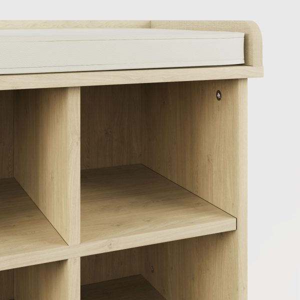 OAK Kempton Hallway Shoe Storage Unit Holds 8 Pairs - Image 5