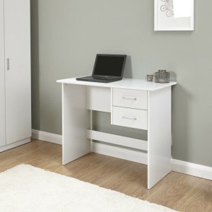 Panama 2 Drawer Budget Desk Dressing Table Dresser - White