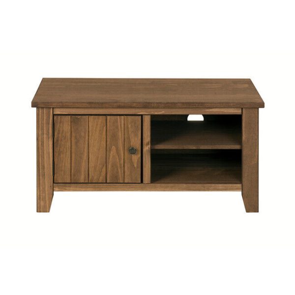 Pine 1 Door TV Media Entertainment Unit Mexican Pine Aztec Stain