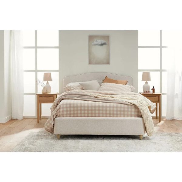 Side Lift 4ft 6 Double Ottoman lift up storage bed Natural Evesham style RRP ?549 - Image 3