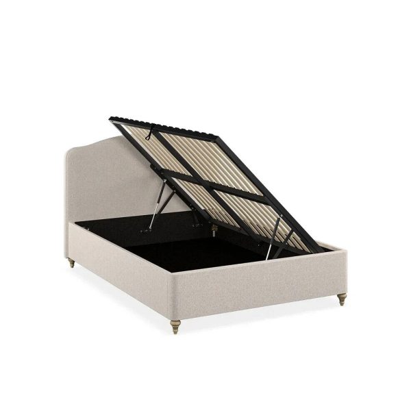 Side Lift 4ft 6 Double Ottoman lift up storage bed Natural Evesham style RRP ?549 - Image 4