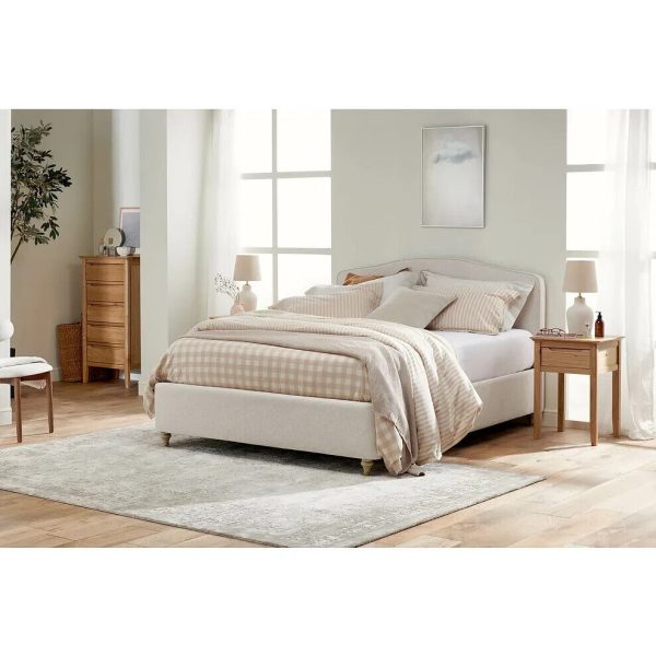 Side Lift 4ft 6 Double Ottoman lift up storage bed Natural Evesham style RRP ?549 - Image 6