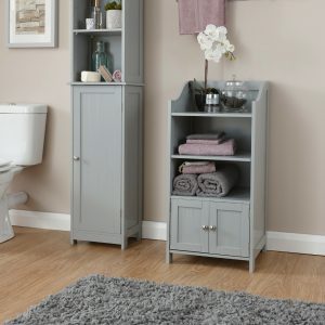 COLONIAL 2 DOOR DELUXE CUPBOARD GREY