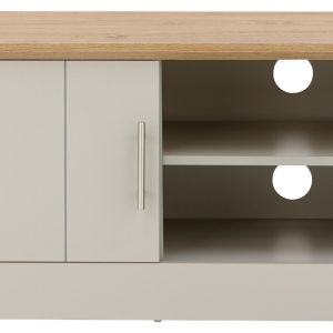 Kendal Small TV Unit Grey Oak colour top