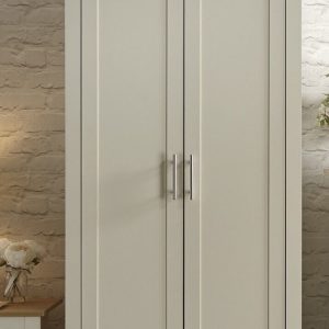 Lancaster Country Style 2 Door Wardrobe Robe Cream