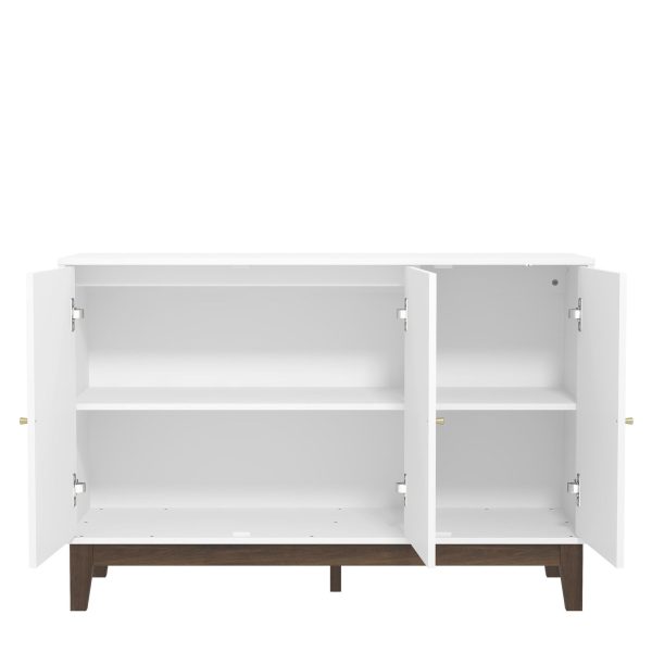 GFW Tipton 3 Door White Sideboard Cabinet Bedroom Hallway Long-Lasting - Image 4