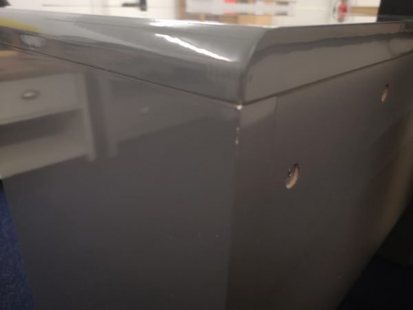 Grey Gloss Bedroom Dressing Table Office Desk Hallway Console Stylish *Graded* - Image 3
