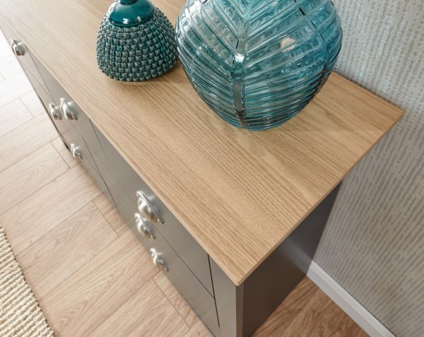 Lancaster Country style bedroom furniture merchants 7 Drawer chest BLUE - Image 12