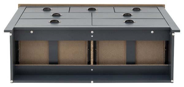 Lancaster Country style bedroom furniture merchants 7 Drawer chest BLUE - Image 9