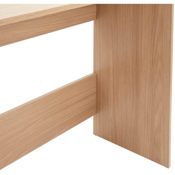 Simple office Computer Desk Dressing Table Dresser - Oak - Image 6