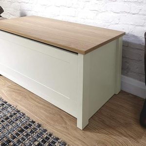 Xpress Delivery Lancaster Ottoman Storage Bench cream
